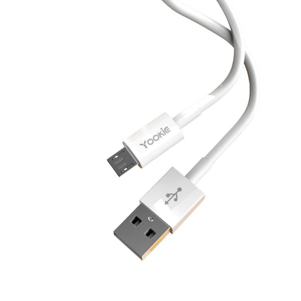 Cable Usb Micro B CB1 Yookie 3M Blanco