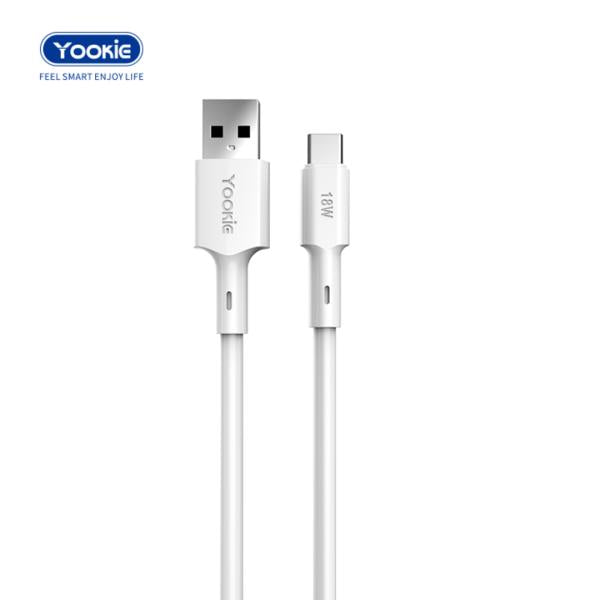 CABLE USB TIPO C CB22 YOOKIE BLANCO