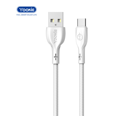 Cable Usb Tipo C CB17 Yookie Blanco