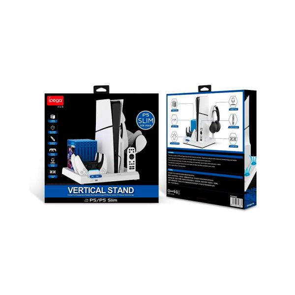 ESTANTE CARGADOR PARA PLAY STATION 5 PG-P5S028 IPEGA BLANCO