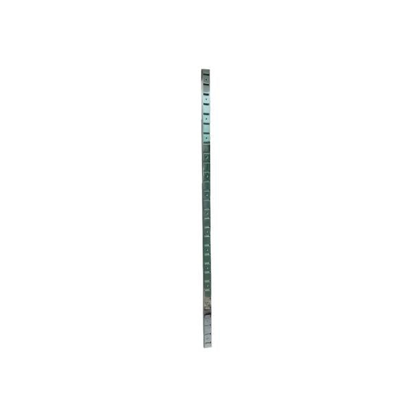 Lamina Ranurada Metálica Platina 240*3*1 Cm Plateada