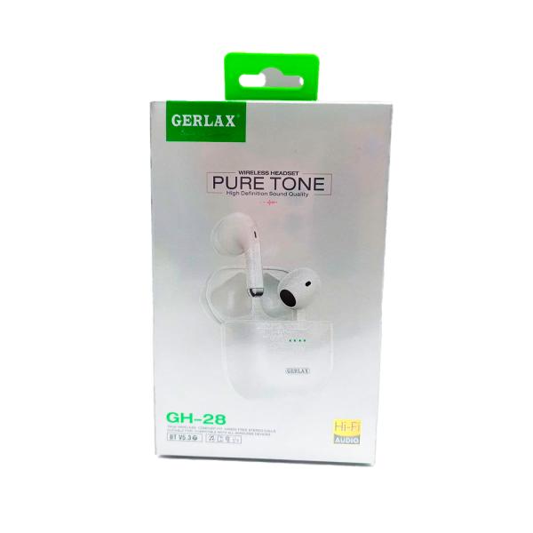 Audifonos Manos Libres Bluetooth Gh-28 Gerlax Blanco
