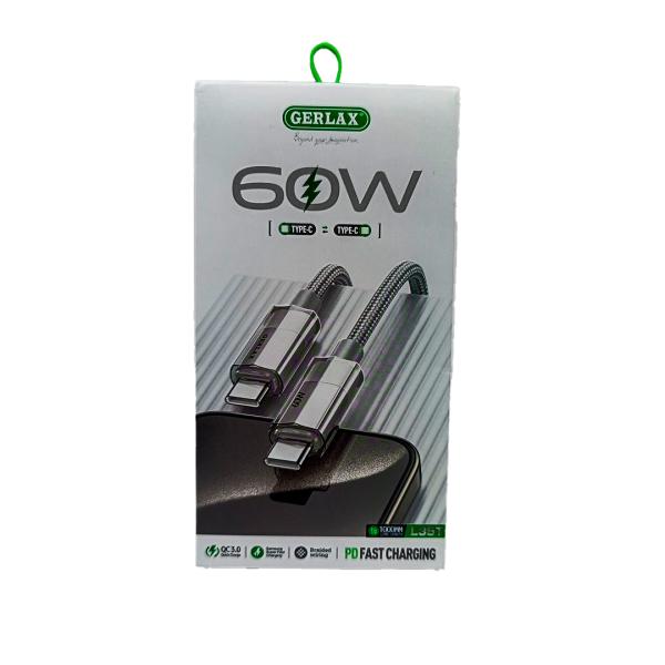 CABLE USB TIPO C-C L35T GERLAX 1M GRIS