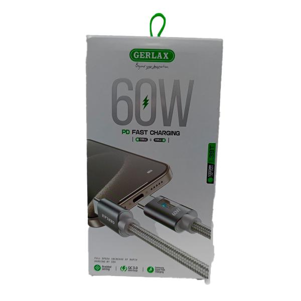 CABLE USB TIPO C LL39T GERLAX 1M GRIS