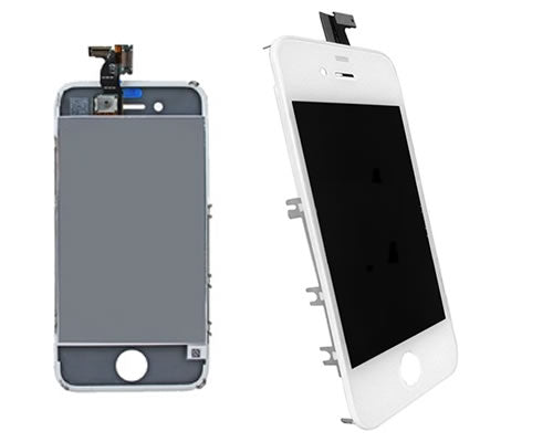 Lcd Pantalla Iphone 4G A1332 Completa Blanca Con Marco