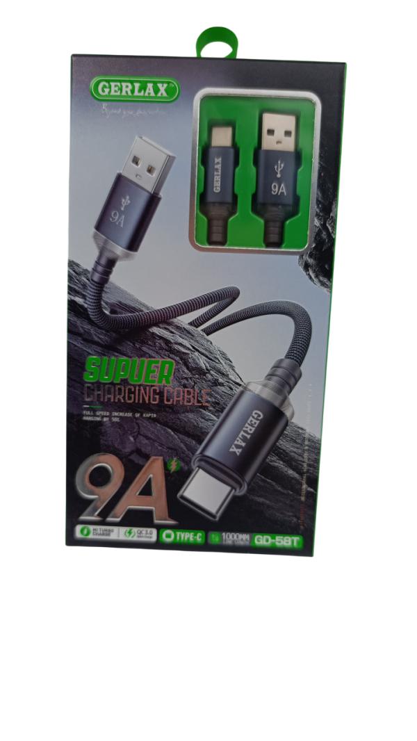 Cable Usb Tipo C Gd-58 Gerlax 1M Gris