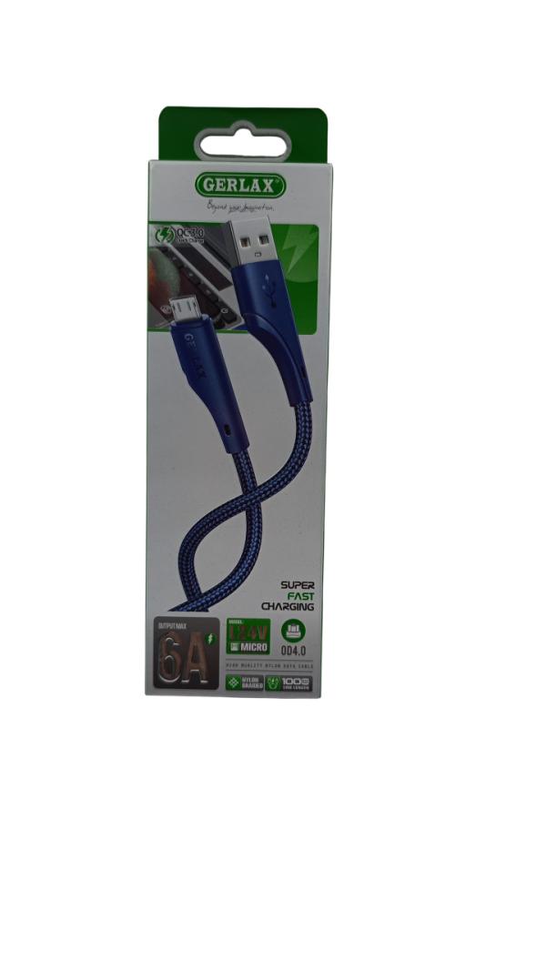 Gerlax Cable Usb Micro B L24V Gerlax 1M Gris