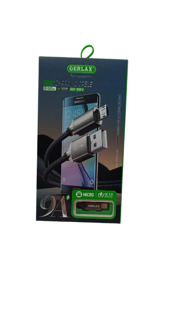 Gerlax Cable Usb Micro B GD-56V Gerlax 1M Gris