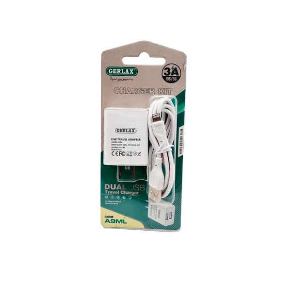 Gerlax Cargador Casa A9ML Gerlax Blanco Ligthning