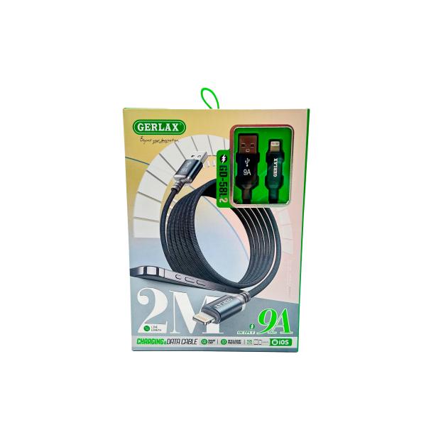 CABLE USB LIGHTNING GD-58L2 GERLAX 2M GRIS