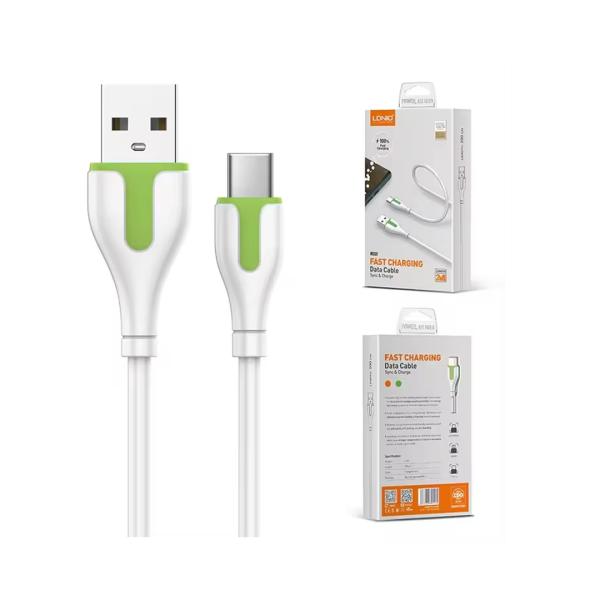 CABLE USB TIPO C LS572 LDNIO BLANCO 2M