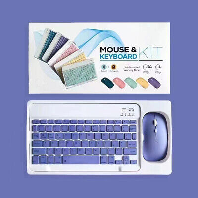 SET TECLADO MOUSE INALAMBRICO 10" MORADO