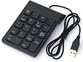 Teclado Portatil Bluetooth Numerico Con Cable Color Negro