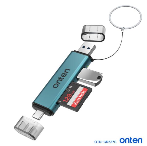 Onten Lector Memoria Usb Tipo C Y Tipo A OTN-CR537S Ont