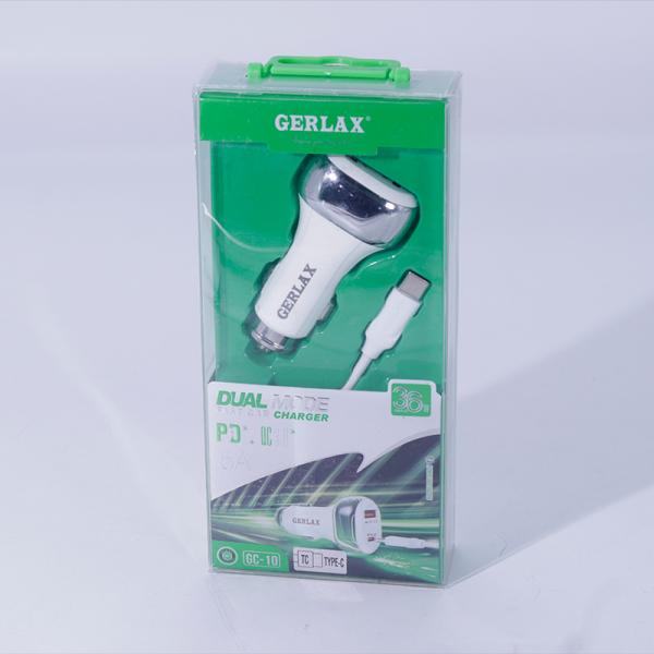 Cargador Cubo Carro Gc-10 Gerlax Tipo C-C