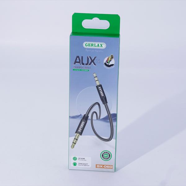 Gerlax Cable Auxiliar 3.5MM GX-06D Gerlax Negro