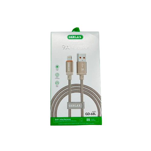 Gerlax Cable Usb Ligthning GD-68L Gerlax 1M Dorado
