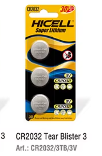 BATERIA BOTON CR2032 HICELL