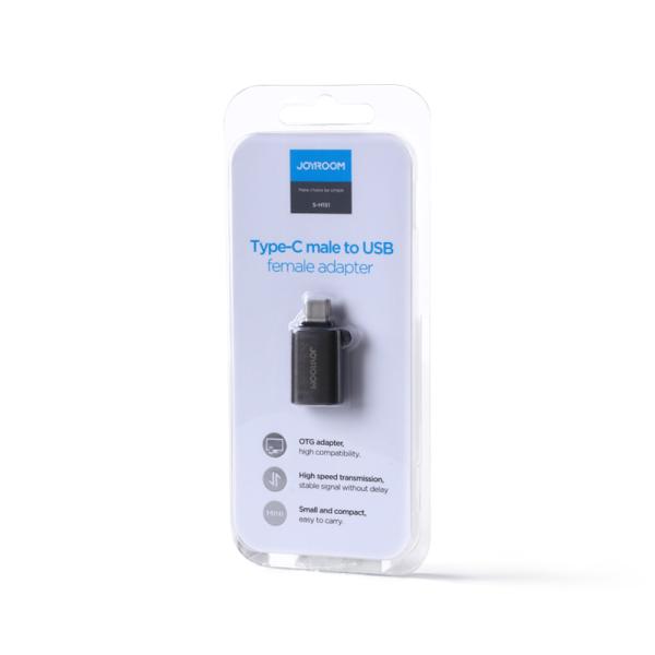 ADAPTADOR OTG USB HEMBRA A TIPO C MACHO S-H151 JOYROOM
