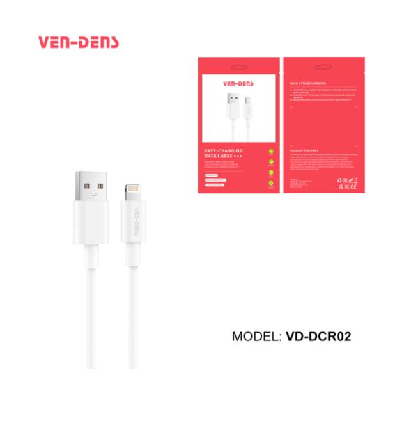 Ven-dens Cable Usb Ligthning VD-DCR02 Ven-dens 1M Blanc