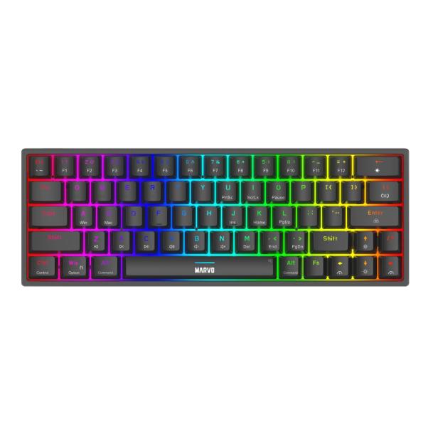 TECLADO LINEA SCORPION KG955 MARVO NEGRO