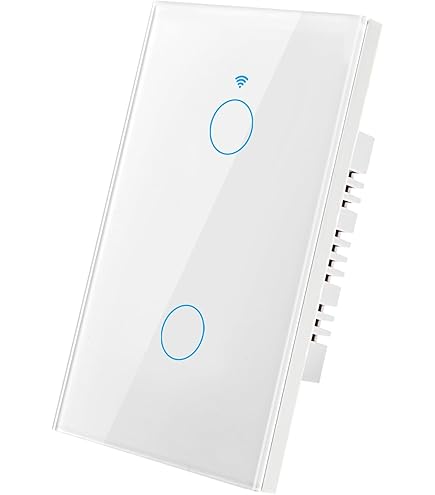 INTERRUPTOR APAGADOR INTELIGENTE TUYA 2 BOTONES 2 BOTONES BLANCO