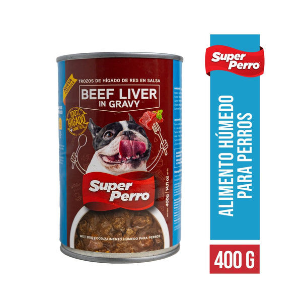 Trocitos De Hígado De Res En Lata Super Perro 400g