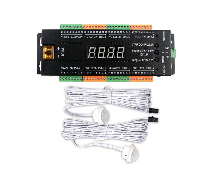 CONTROLADOR DE ILUMINACION LED PARA ESCALERA