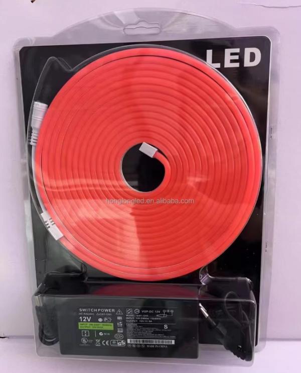 Tira Led Neon + Adaptador Rosado Rosado