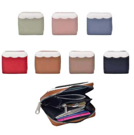BILLETERA PARA DAMA MODELO C579-001 CAFE