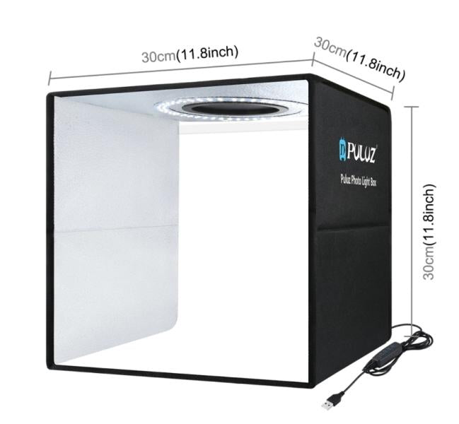 CAJA PARA FOTOS CON LUZ 30CM