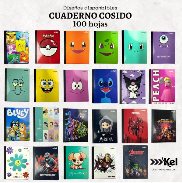 CUADERNO COSIDO VARIOS ESTILOS A ELEGIR