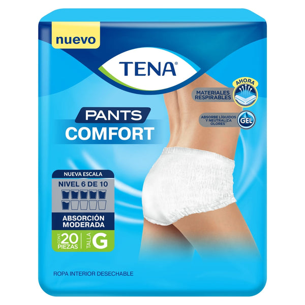 Ropa Interior Para Adulto Tena Comfort Talla G - 20 Pzas