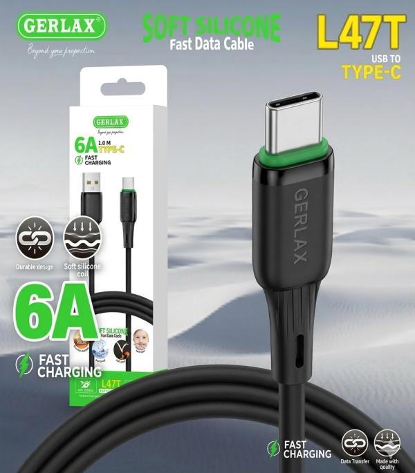 Cable Usb Tipo C L47T Gerlax 1M Negro