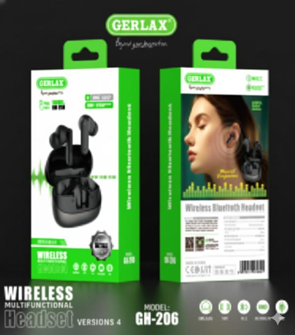 Audifono Manos Libres Gh-206 Gerlax Negro