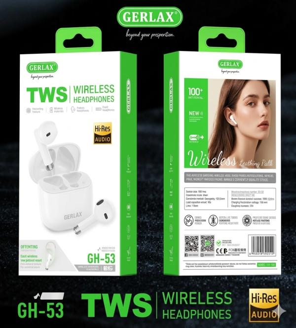 Audifono Manos Libres Gh-53 Gerlax Blanco