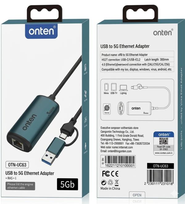 Onten Adaptador Convertidor De Video Usb Tipo C Y Usb T