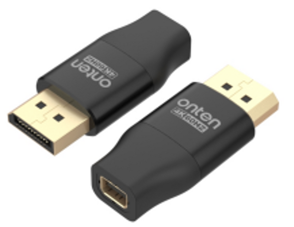 Adaptador Display Port Macho A Mini Display Port Hembra Dp85D Onten Negro