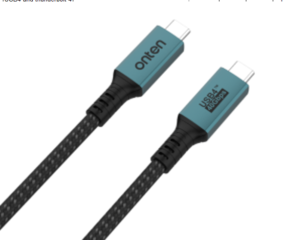 Cable Usb Tipo C Con Convertidor De Video Otn-Cc203 Onten 2M Verde