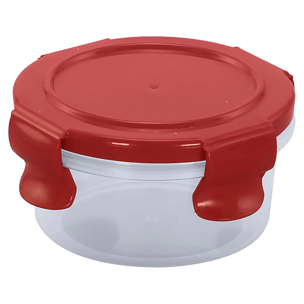 Tazón Guatemala Click Clack Redondo. (7 Oz/210 Ml) Color Rojo - Unidad