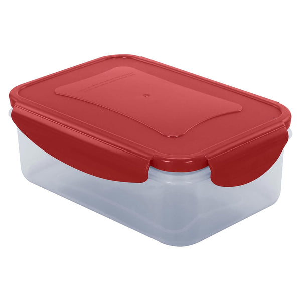 Tazón Guateplast Click Clak Rectangular (30 Oz) Color Rojo - Unidad