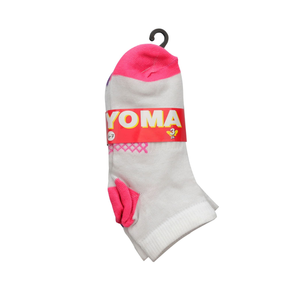 Calceta Yoma Para Niña Talla M - 3 Pack