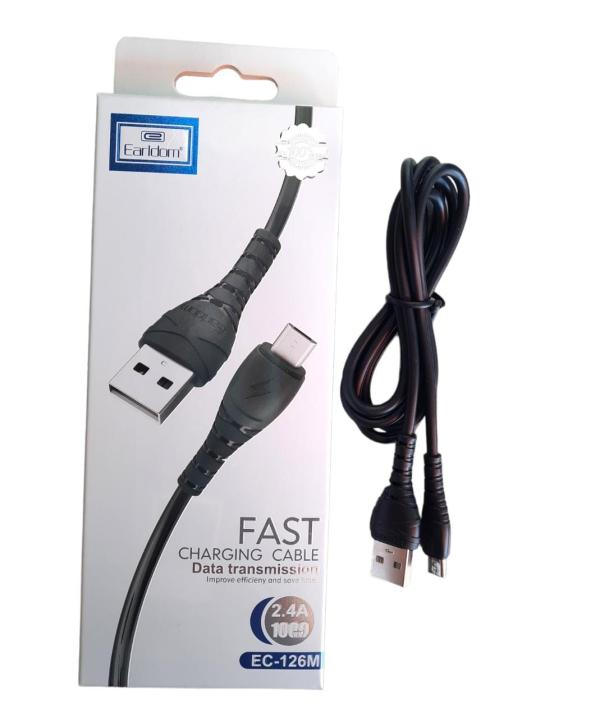 Cables Usb Micro V8 Ec-126M Earldom Negro
