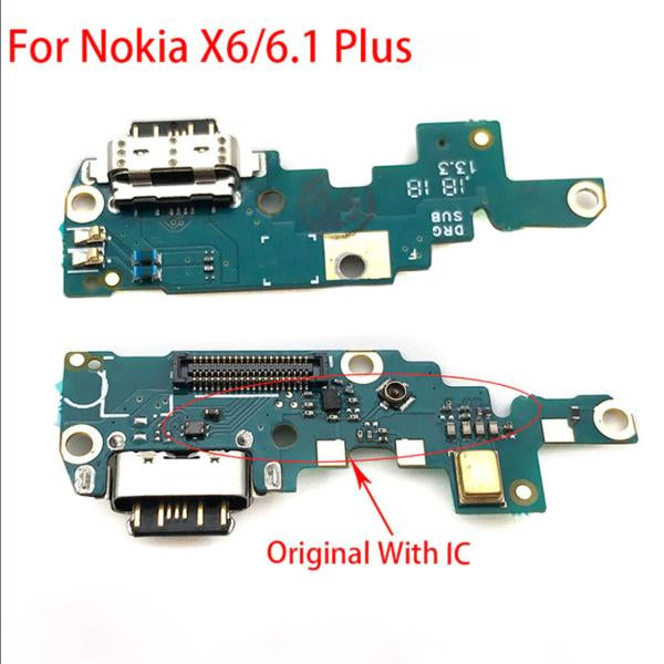 Flex Rack De Carga Microfono Nokia X6 6.1 Plus