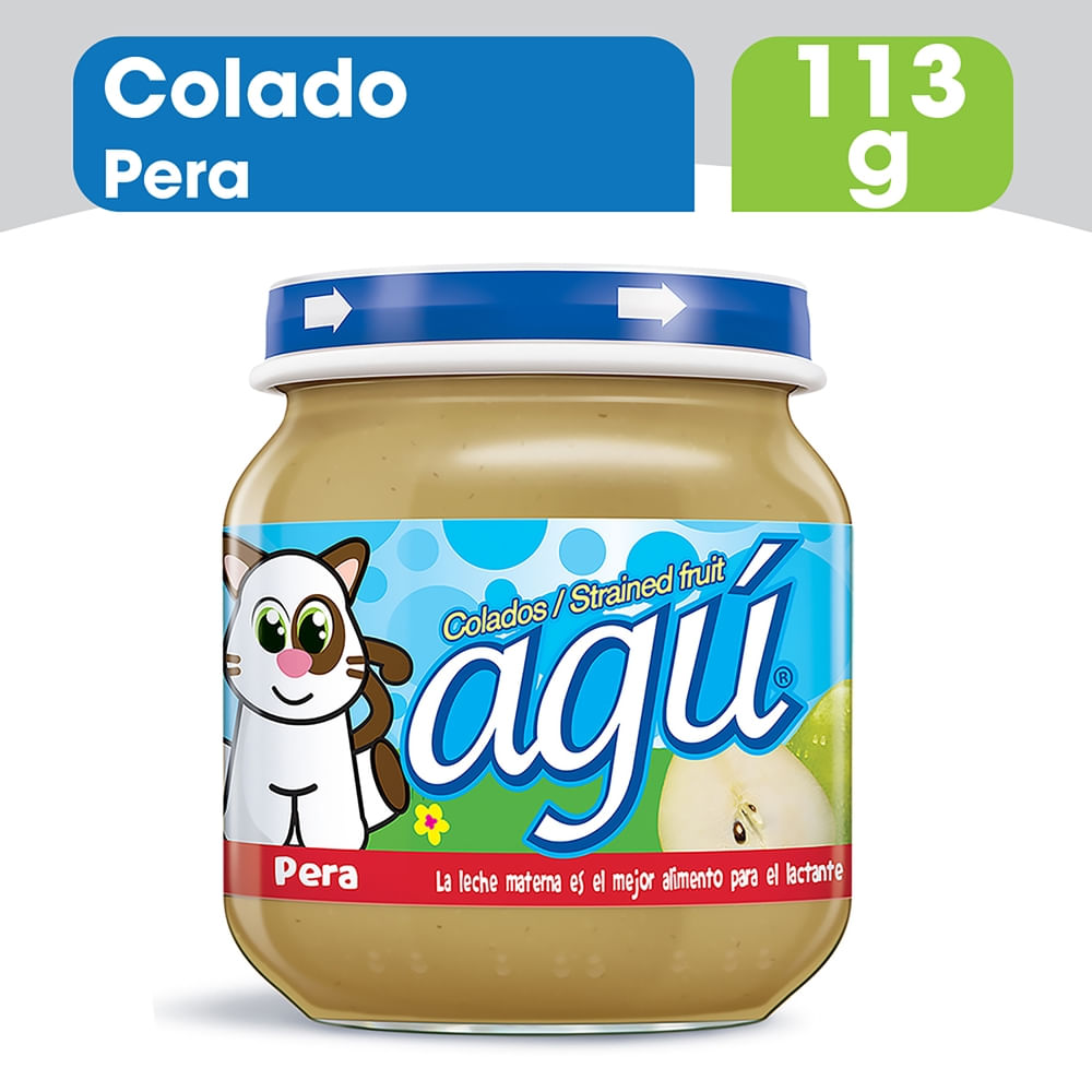 Colado Agú Para Bebé Sabor Pera - 113 G