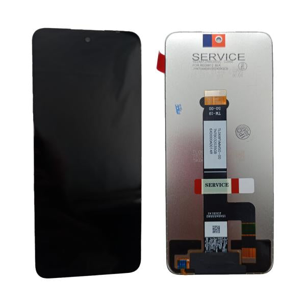 Lcd Pantalla Xiaomi Redmi 12 Service Negra Sin Marco