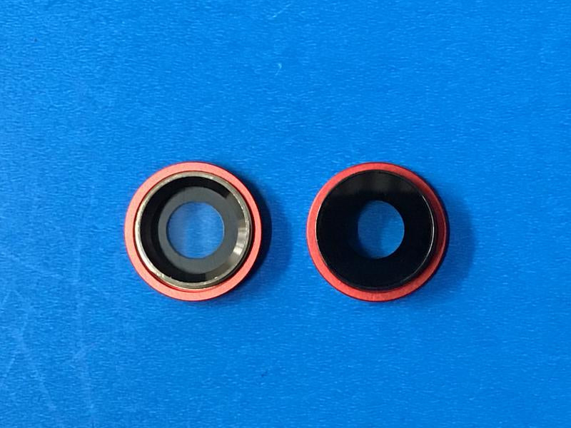 Lente Camara Iphone 11 Rojo Con Marco