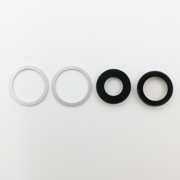 Lente Camara Iphone 12 Plateado Con Marco