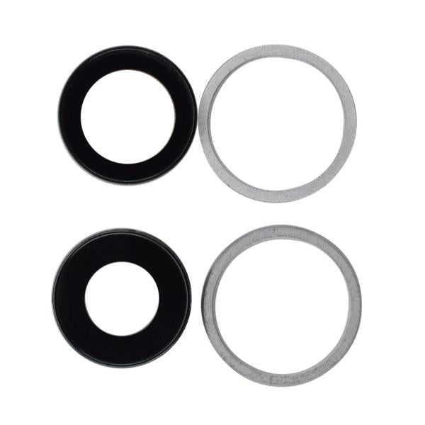 Lente Camara Iphone 12 Mini Plateado Con Marco