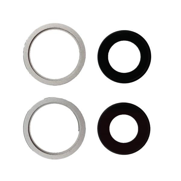 Lente Camara Iphone 13 13 Mini Plateado Con Marco